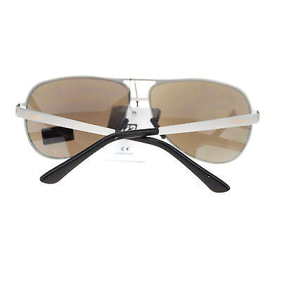 X Loop Luxury Sports Flexible Metal Color Mirror Lens Aviator Mens Sunglasses