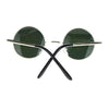 Retro Extra Small Snug Fit Round Circle Color Lens 70s Groovy Hippie Sunglasses