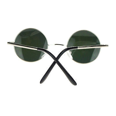 Retro Extra Small Snug Fit Round Circle Color Lens 70s Groovy Hippie Sunglasses