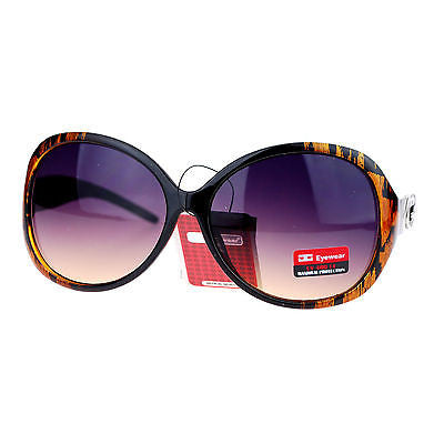 CG Eyewear Oversize Metalic Scribble Skatch Pattern Plastic Butterfly Sunglasses