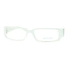 SA106 Flor de Lis Womens Narrow Rectangular Clear Lens Eye Glasses