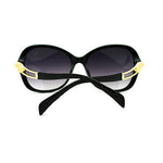 Womens Leopard Cougar Emblem Wavy Arm Designer Fashion Butterfly Diva Sunglasses