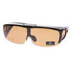 Barricade Large Oversize Mens Polarized Flip Up Fitover Wear Over Sunglasses