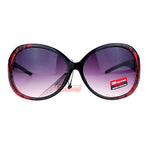 CG Eyewear Oversize Metalic Scribble Skatch Pattern Plastic Butterfly Sunglasses