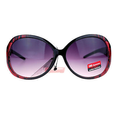 CG Eyewear Oversize Metalic Scribble Skatch Pattern Plastic Butterfly Sunglasses
