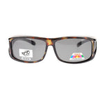 Mens Camouflage Rectangular Fit Over Polarized Anti Glare Sunglasses