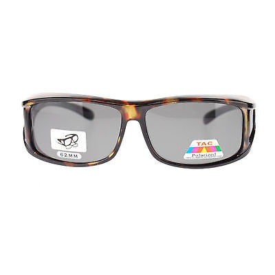 Mens Camouflage Rectangular Fit Over Polarized Anti Glare Sunglasses
