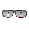 Mens Camouflage Rectangular Fit Over Polarized Anti Glare Sunglasses
