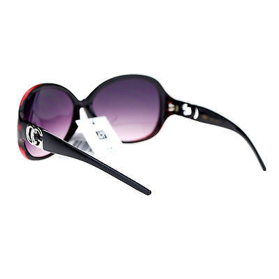 CG Eyewear Oversize Metalic Scribble Skatch Pattern Plastic Butterfly Sunglasses