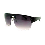 Mens Half Rim Designer Fashion Sport Rectangular Sunglasses New