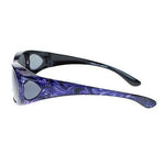 Womens Floral Print Antiglare Polarized No Glare 60mm Fitover Sunglasses