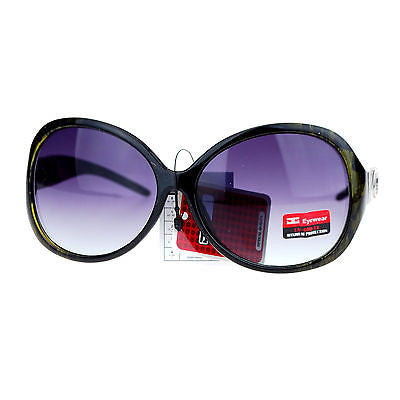 CG Eyewear Oversize Metalic Scribble Skatch Pattern Plastic Butterfly Sunglasses