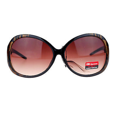 CG Eyewear Oversize Metalic Scribble Skatch Pattern Plastic Butterfly Sunglasses