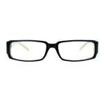 SA106 Flor de Lis Womens Narrow Rectangular Clear Lens Eye Glasses