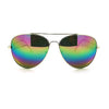 Oil Slick Rusta Mirror Lens Police Motorcycle Biker Cop Aviator Sunglasses