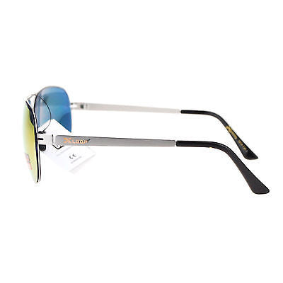 X Loop Luxury Sports Flexible Metal Color Mirror Lens Aviator Mens Sunglasses