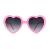 SA106 Polka Dot Print Plastic Heart Shape Cute Sunglasses