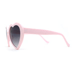 SA106 Polka Dot Print Plastic Heart Shape Cute Sunglasses