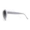 SA106 Polka Dot Print Plastic Heart Shape Cute Sunglasses