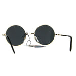 Flat Panel Classic Round Circle Lens Hippie 70s Sunglasses