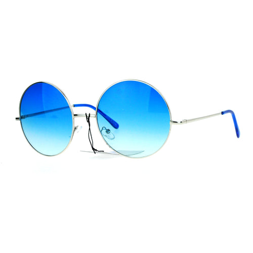 SA106 Oceanic Gradient Lens Sunglasses – Round Clear Frame 100% UVA/UVB