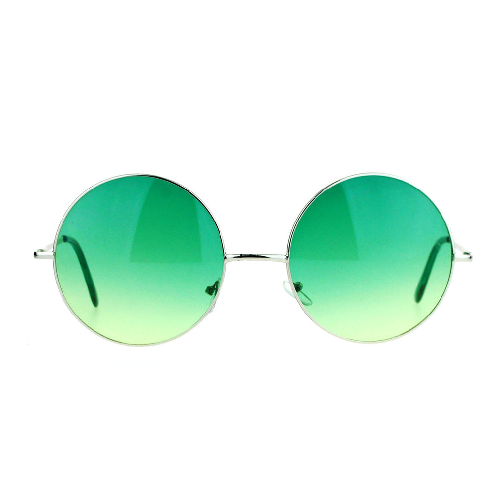 SA106 Hippie Oceanic Gradient Oversize Large Circle Lens Sunglasses