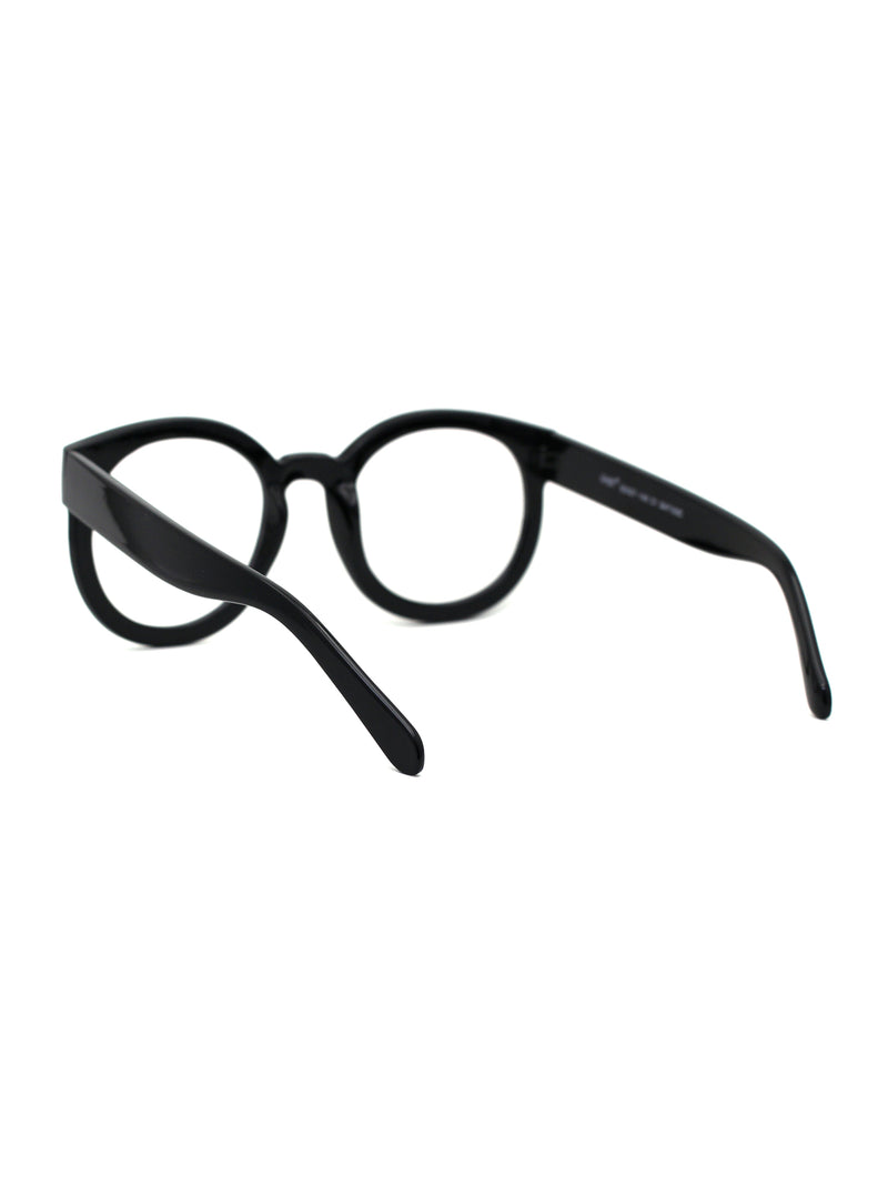 Oversized Round Thick Horn Rim Clear Lens Fashion Eye Glasses Frame