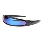 Mirror Lens Monolens Cyclops Robotic Futuristic Sunglasses