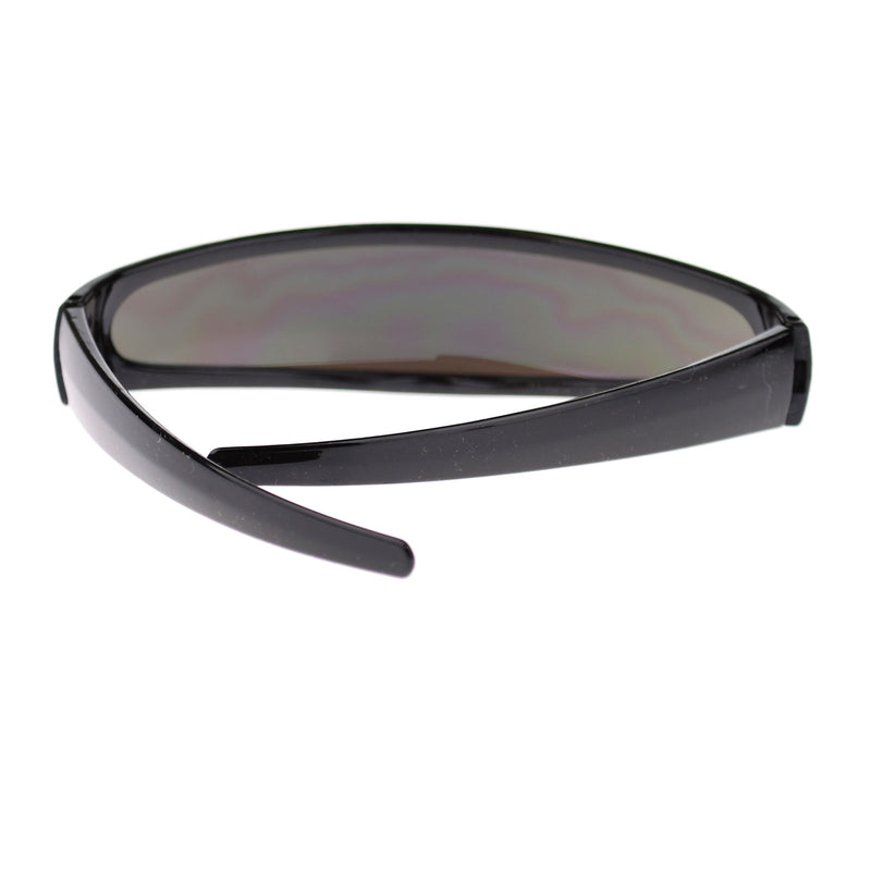 Mirror Lens Monolens Cyclops Robotic Futuristic Sunglasses