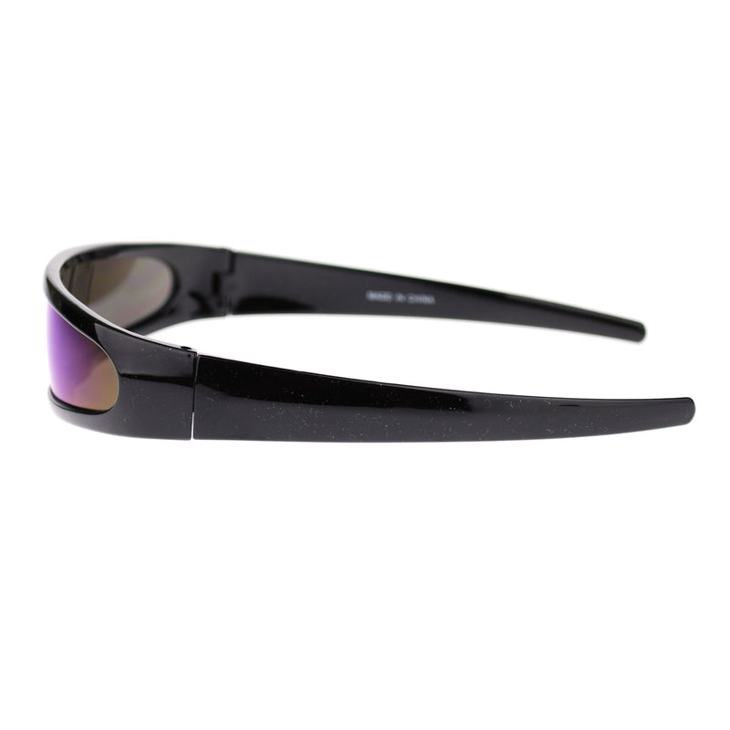 Mirror Lens Monolens Cyclops Robotic Futuristic Sunglasses