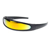 Mirror Lens Monolens Cyclops Robotic Futuristic Sunglasses