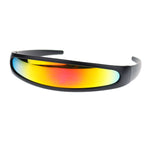 Mirror Lens Monolens Cyclops Robotic Futuristic Sunglasses