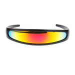 Mirror Lens Monolens Cyclops Robotic Futuristic Sunglasses