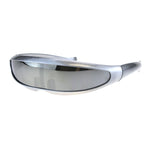 Mirror Lens Monolens Cyclops Robotic Futuristic Sunglasses