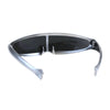 Mirror Lens Monolens Cyclops Robotic Futuristic Sunglasses