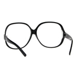 Womens Oversize Exposed Lens Butterfly Granny Plastic Eyeglasses