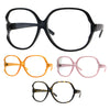 Womens Oversize Exposed Lens Butterfly Granny Plastic Eyeglasses