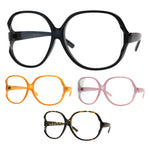 Womens Oversize Exposed Lens Butterfly Granny Plastic Eyeglasses