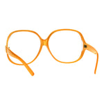 Womens Oversize Exposed Lens Butterfly Granny Plastic Eyeglasses