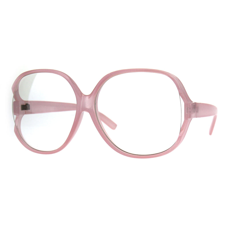 Womens Oversize Exposed Lens Butterfly Granny Plastic Eyeglasses