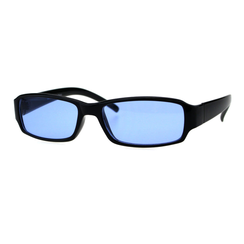 Classic Pimp Pop Color Lens Plastic Rectangular Sunglasses