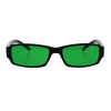 Classic Pimp Pop Color Lens Plastic Rectangular Sunglasses