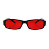 Classic Pimp Pop Color Lens Plastic Rectangular Sunglasses