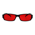 Classic Pimp Pop Color Lens Plastic Rectangular Sunglasses