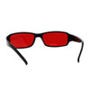 Classic Pimp Pop Color Lens Plastic Rectangular Sunglasses