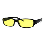 Classic Pimp Pop Color Lens Plastic Rectangular Sunglasses