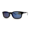 Hipster Color Mirror Narrow Rectangle Dad Shade Sunglasses