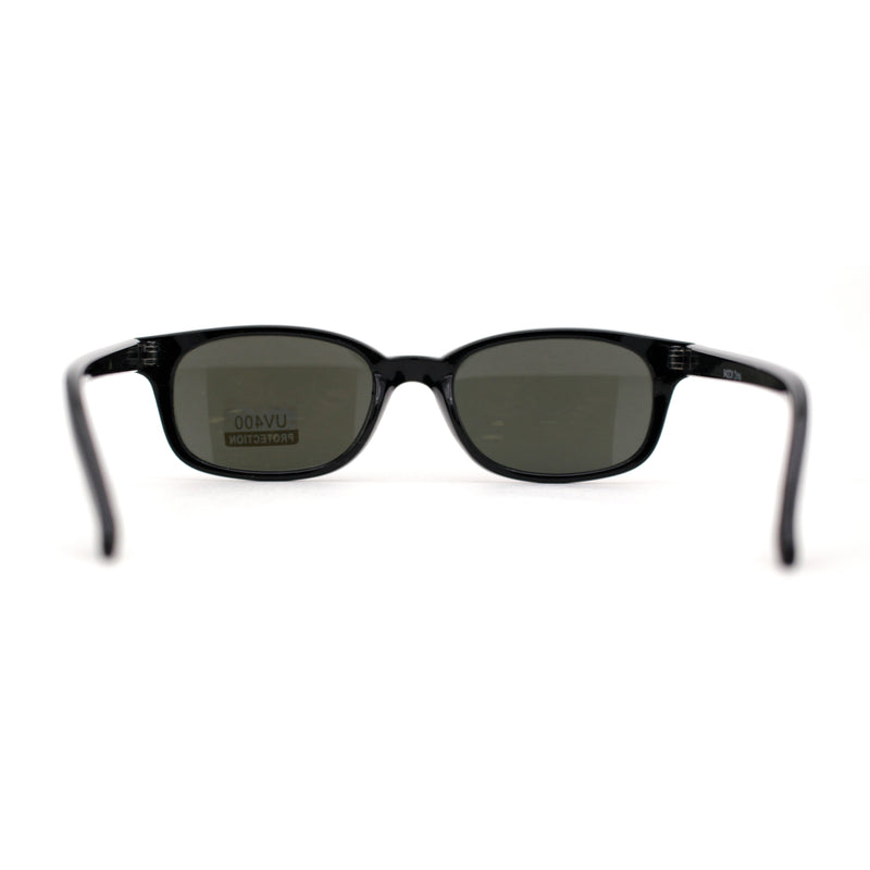 Hipster Color Mirror Narrow Rectangle Dad Shade Sunglasses