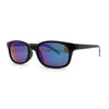 Hipster Color Mirror Narrow Rectangle Dad Shade Sunglasses