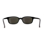 Hipster Color Mirror Narrow Rectangle Dad Shade Sunglasses